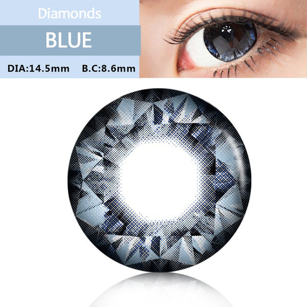 Colorful Cosmetic Eye Lens Large Diameter Diamonds Series