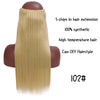 Black Brown High Temperature Synthetic Hair Piece