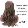 Black Brown High Temperature Synthetic Hair Piece