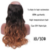 Black Brown High Temperature Synthetic Hair Piece