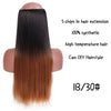 Black Brown High Temperature Synthetic Hair Piece