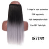 Black Brown High Temperature Synthetic Hair Piece